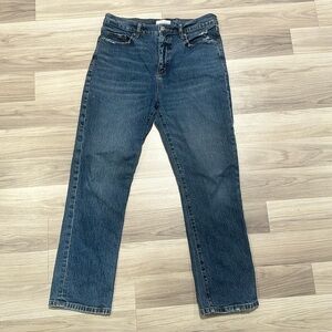 LOFT Women’s Straight Crop blue jeans Size 28/6 NC0082